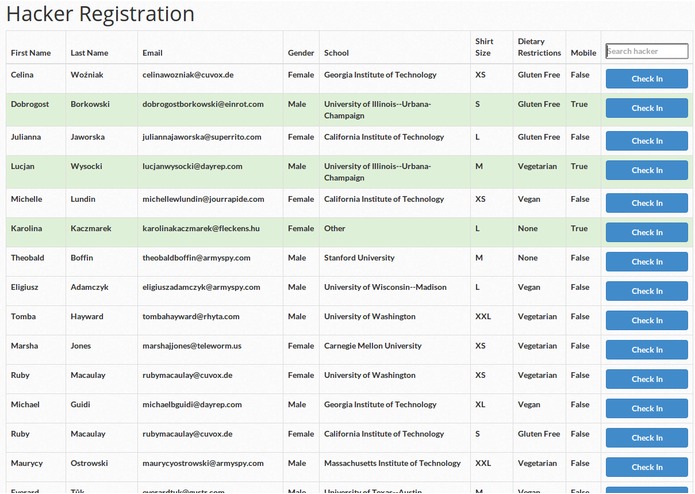 HackIllinois CheckIn – screenshot 4