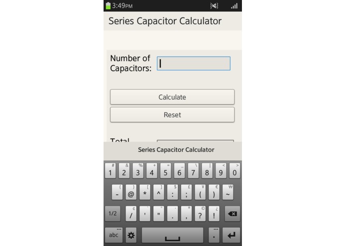 Series Capacitor Calculator – screenshot 2