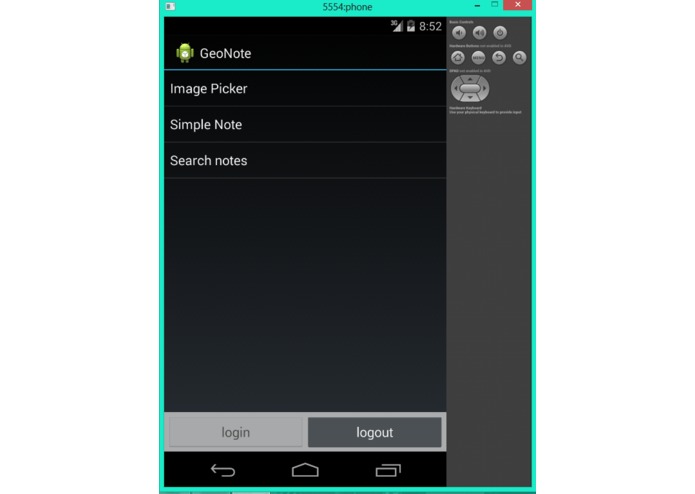 GeoNote – screenshot 1
