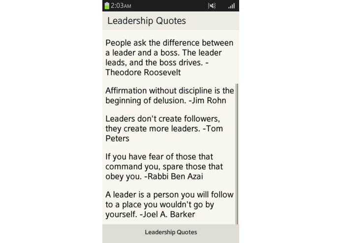 Leadership Quotes – screenshot 1