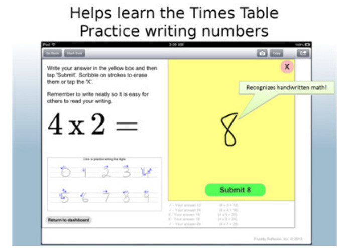 FluidTimesTable – screenshot 2