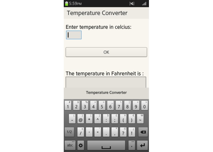 Temp. Converter – screenshot 2