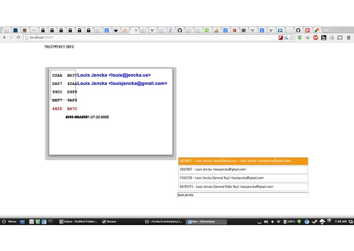 TRUSTMYKEYINFO – screenshot 1