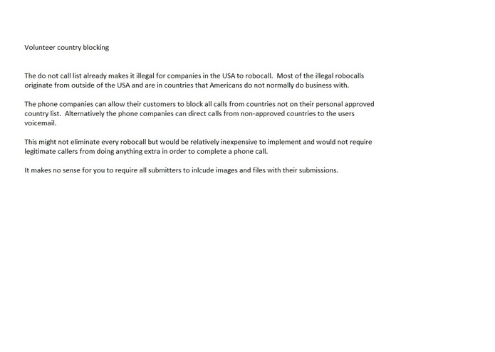 Voluntary country blocking – screenshot 1