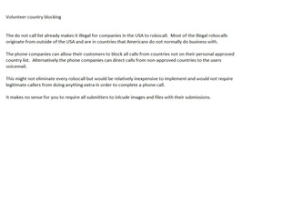 Voluntary country blocking