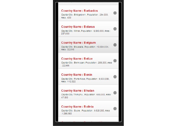 countryCapital – screenshot 3