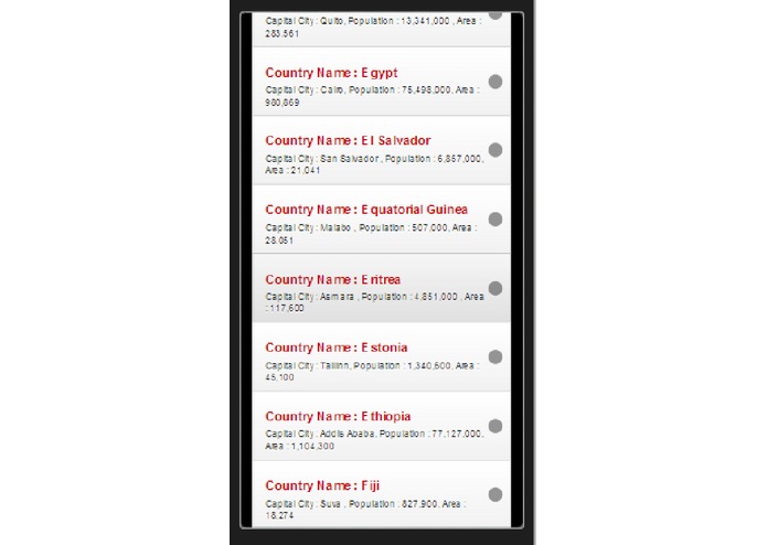 countryCapital – screenshot 4