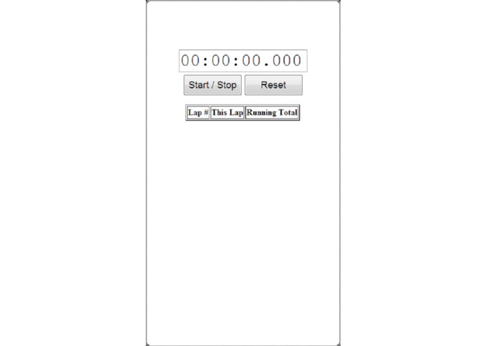 Stopwatch – screenshot 1