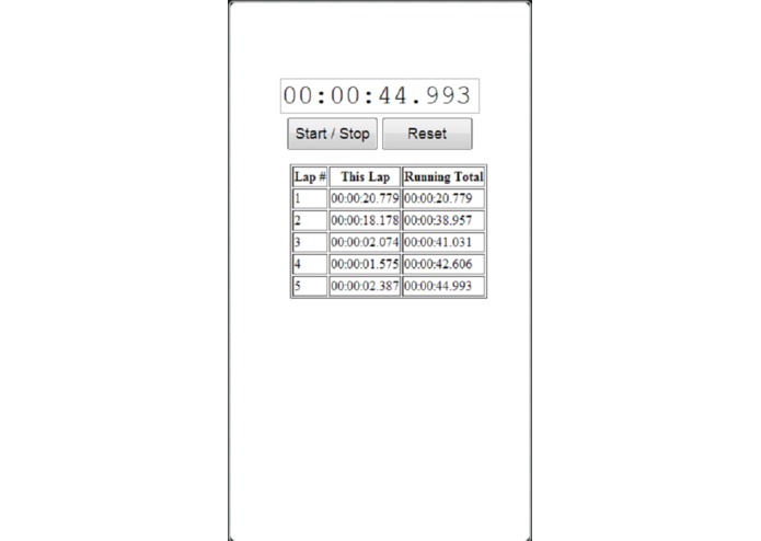 Stopwatch – screenshot 3