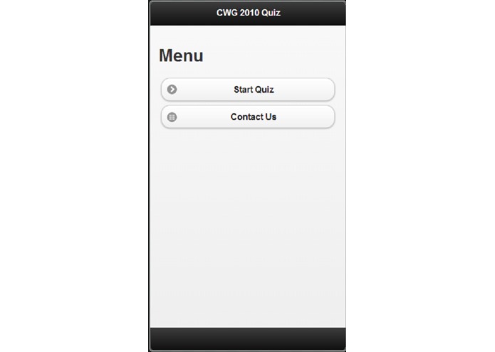 CWG 2010 quiz – screenshot 1