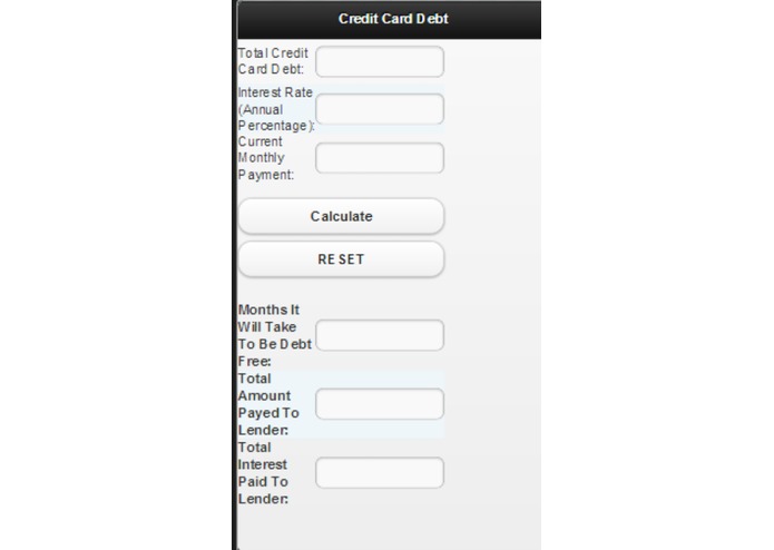 Credit Card Debt – screenshot 1