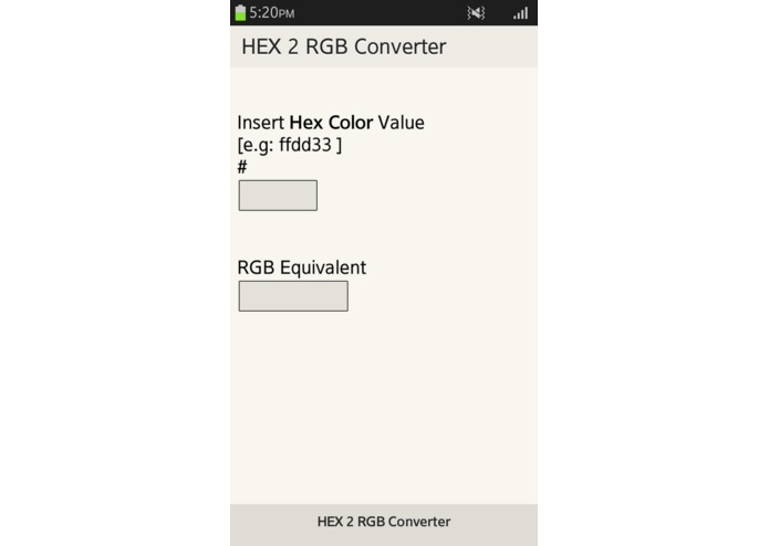 HEX 2 RGB – screenshot 1