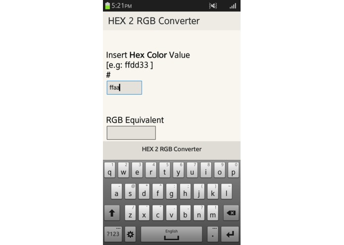 HEX 2 RGB – screenshot 2