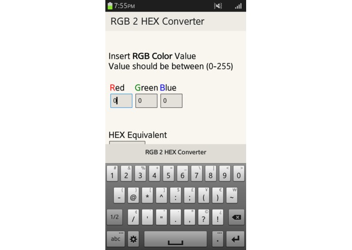 RGB 2 HEX – screenshot 2