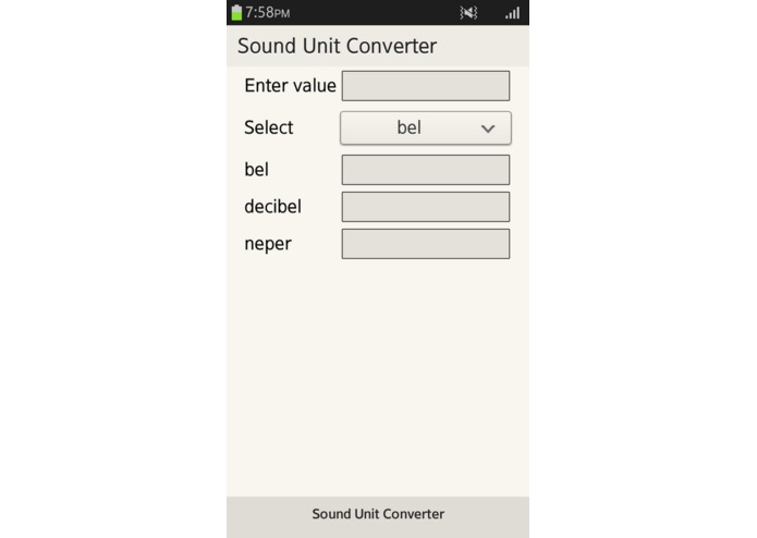 Sound Unit Converter – screenshot 1