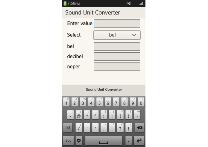 Sound Unit Converter – screenshot 2