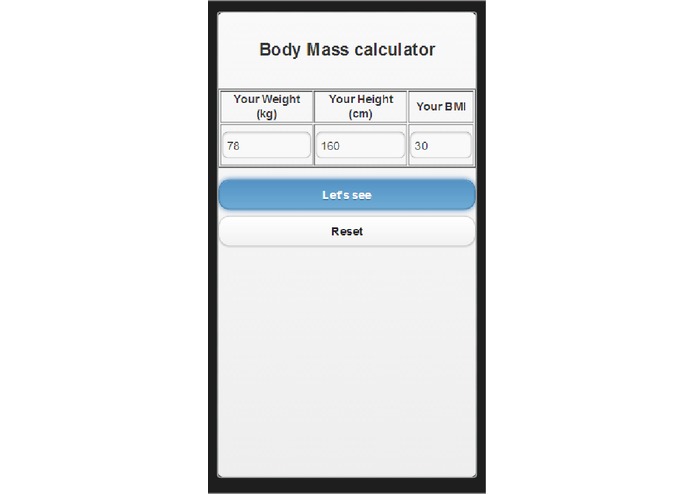 BMI Teller – screenshot 1