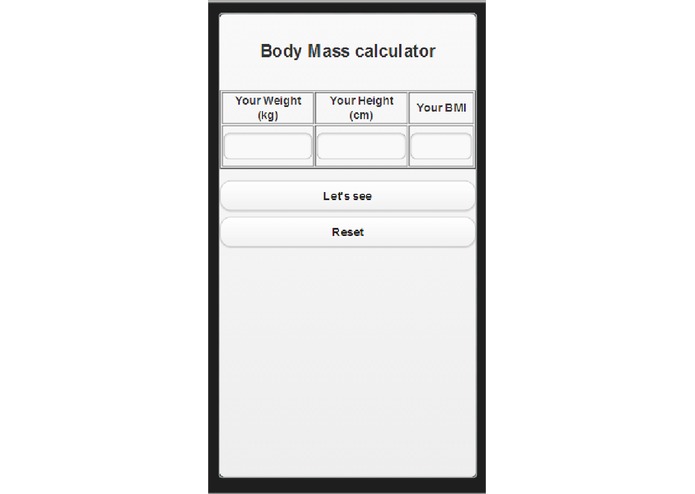 BMI Teller – screenshot 2