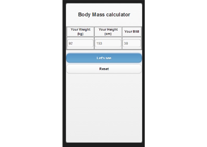 BMI Teller – screenshot 3