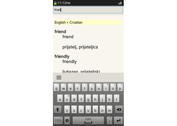 Croatian English Translator – screenshot 3