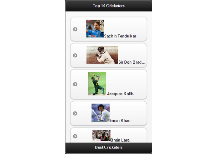 Bestcricketers – screenshot 1