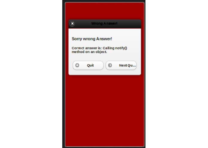 Java Thread Quiz – screenshot 1