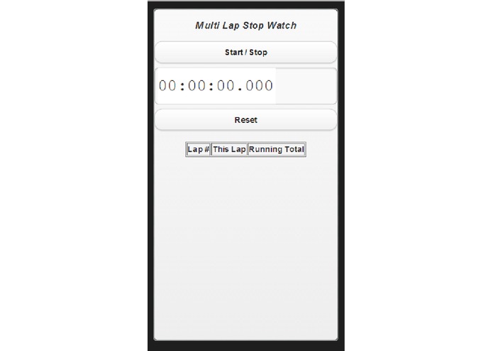 StopWatch – screenshot 1