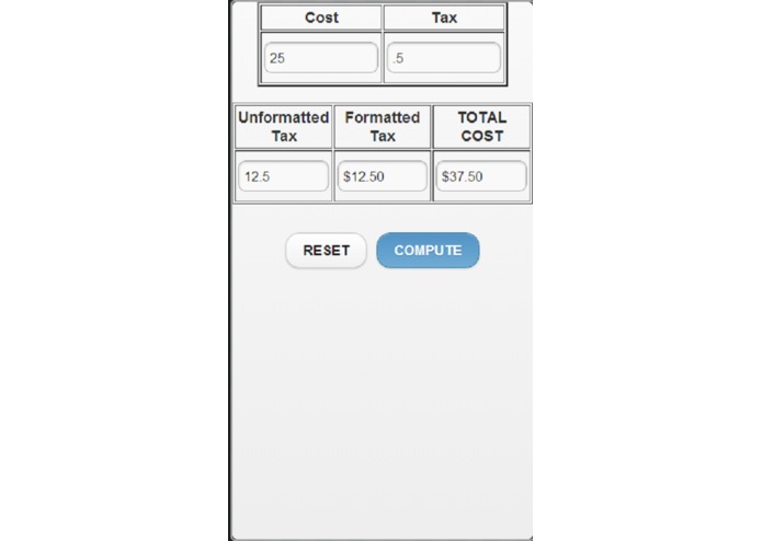Tax Calculatr – screenshot 1