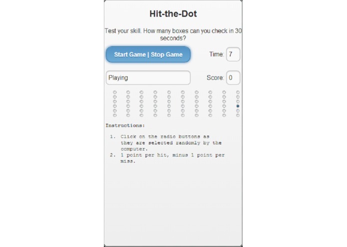 Hit the dot – screenshot 2
