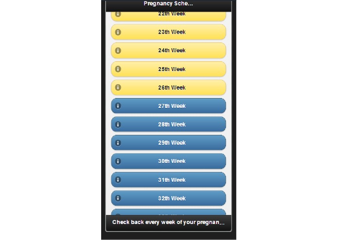 pragnency schedule – screenshot 1