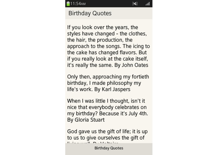 Birthday Quotes – screenshot 1