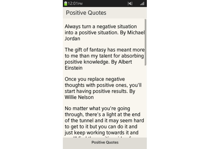 Positive Quotes – screenshot 1