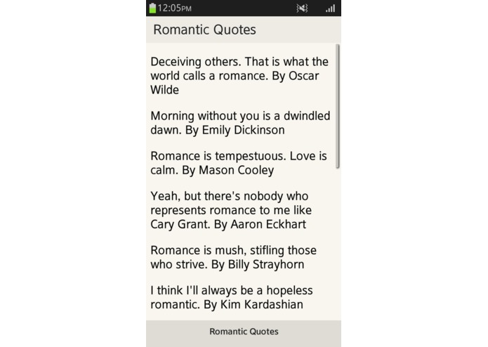 Romantic Quotes – screenshot 1