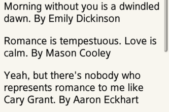 Romantic Quotes Devpost