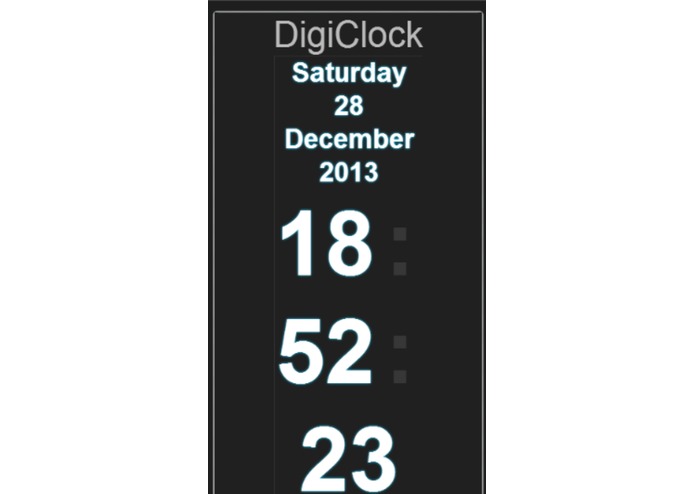 Digitalclock – screenshot 2