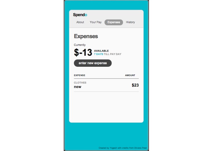 Spendo – screenshot 1