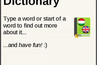 Hungarian English Dictionary