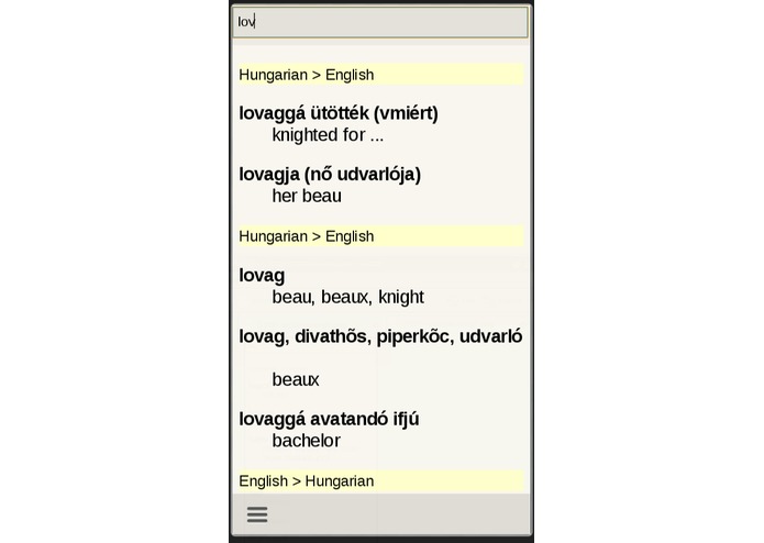 Hungarian English Dictionary – screenshot 3