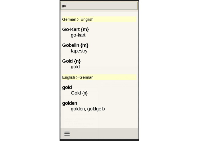 German English Dictionary – screenshot 1