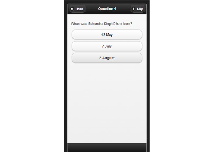 DhoniQuiz – screenshot 1