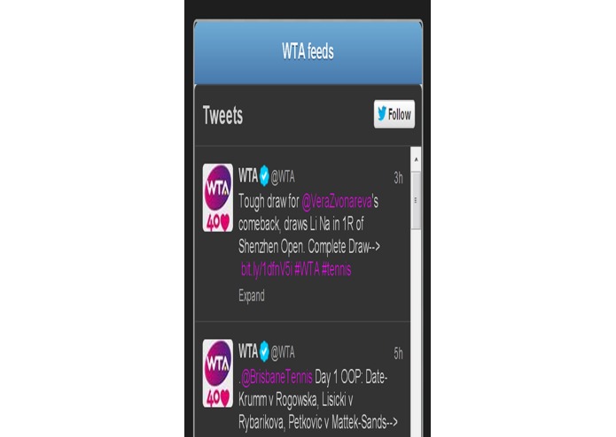 WTA – screenshot 1