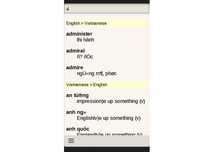 Vietnamese English Dictionary – screenshot 2