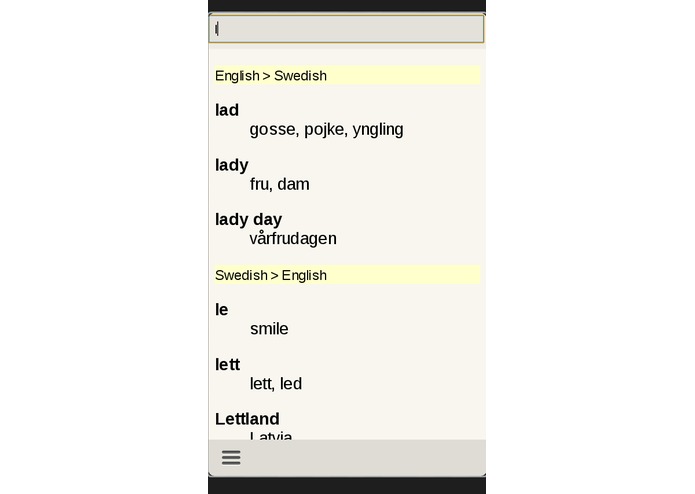 Swedish English Dictionary – screenshot 2