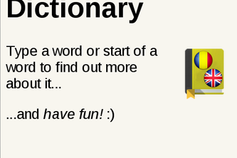 Romanian English Dictionary
