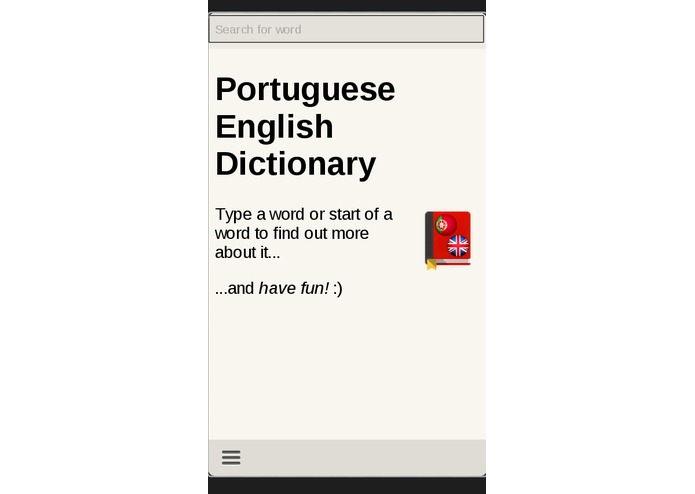 Portuguese English Dictionary – screenshot 1
