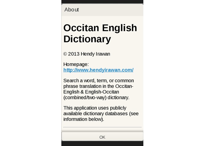 Occitan English Dictionary – screenshot 1