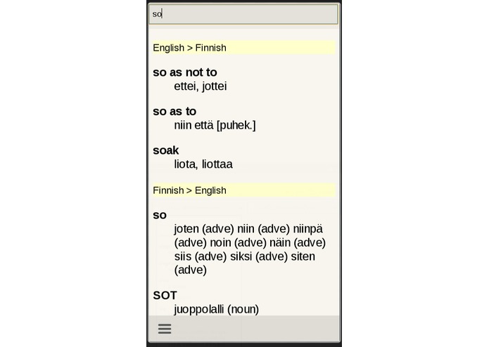 Finnish English Dictionary – screenshot 2