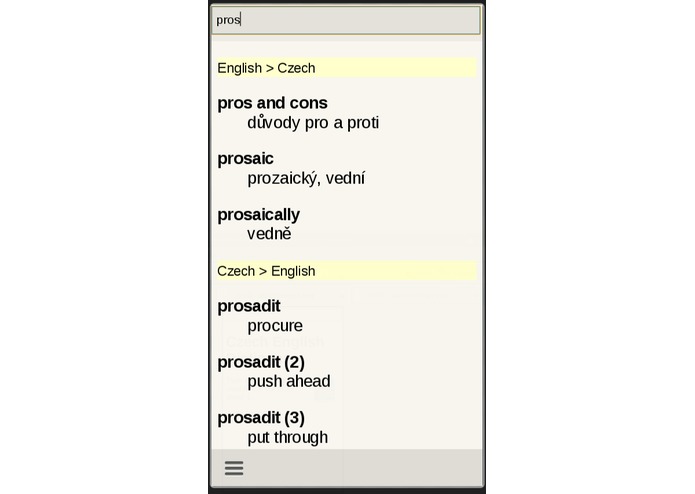 Czech English Dictionary – screenshot 2