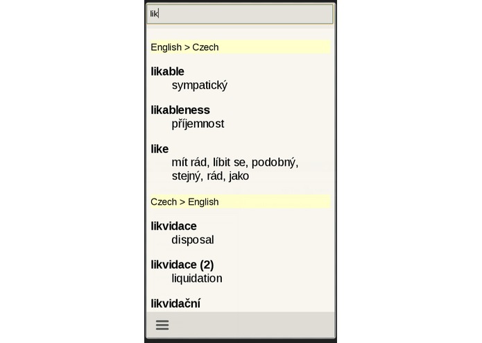 Czech English Dictionary – screenshot 3
