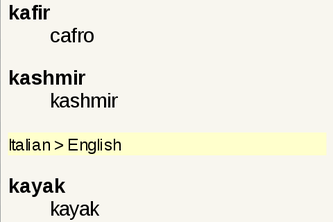 Italian English Dictionary